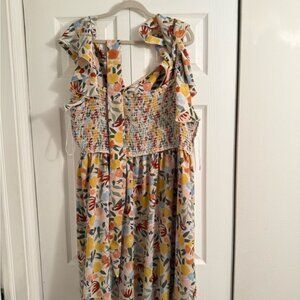 SHEIN Floral Midi Dress - Multicolor